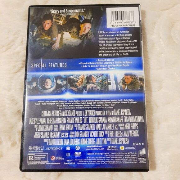 Life DVD Jake Gyllenhaal Ryan Reynolds New without Outer Packaging - Picture 2 of 8